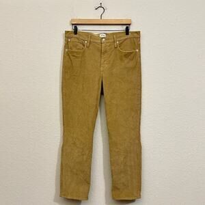 J. CREW 5-Pocket Pants Tan Corduroy Vintage Slim Straight HR Retro